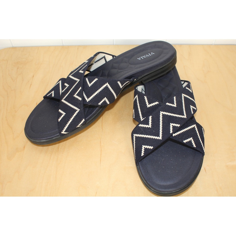 VIVAIA Arch Pro Slide Paige Sandals Navy Size EU 42/US 11 - Picture 8 of 11